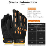 WEST BIKING YP0211208 Gants de cyclisme moto à doigts longs antidérapants avec écran tactile, M, L, XL