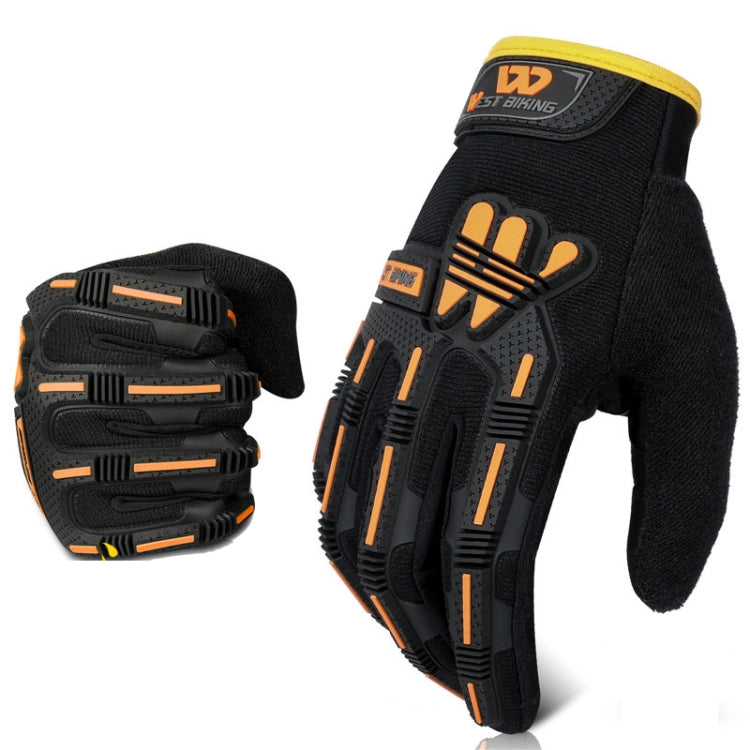 WEST BIKING YP0211208 Gants de cyclisme moto à doigts longs antidérapants avec écran tactile, M, L, XL