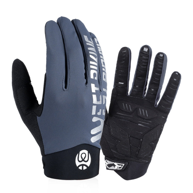 WEST BIKING YP0211214 Gants longs antichoc, antidérapants et compatibles écrans tactiles pour le cyclisme et le sport, Tailles M, L, XL
