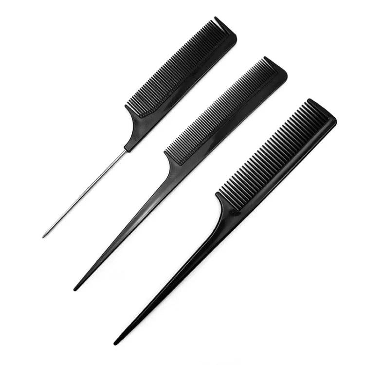 Lot de 10 peignes plats de coiffure en plastique