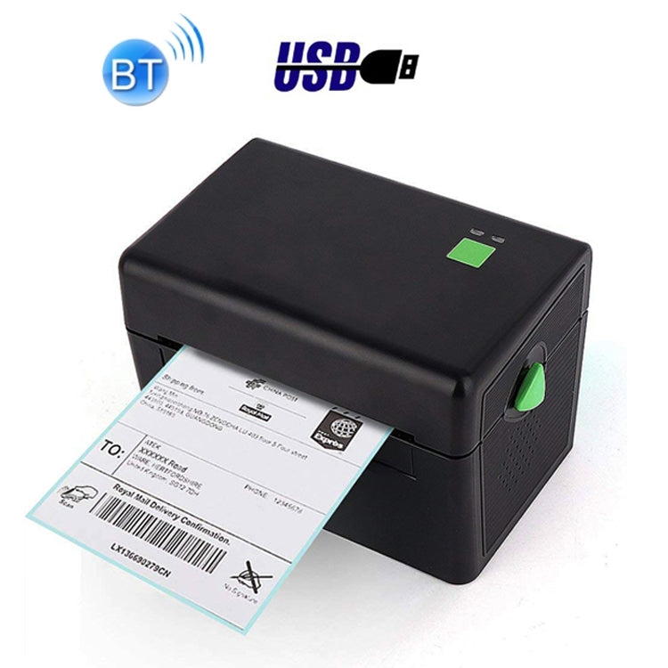 Imprimante d'étiquettes thermique XP-108B 4 pouces 108mm, imprimante de codes-barres pour étiquettes d'expédition UPS DHL USPS DPD POCHTA, prise EU, USB, version USB + Bluetooth