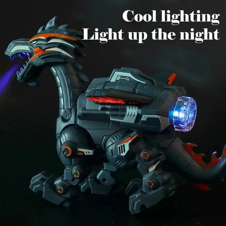 Dinosaure électromécanique, jouet animal de simulation, multifonctionnel avec sons et lumières. Styles : bleu (avec peinture), noir foncé (avec peinture), gris (sans peinture), vert (sans peinture).
