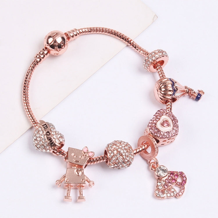 Bracelet perlé pour femme en or rose, SL124 18cm, SL124 19cm, SL124 20cm, SL125 18cm, SL125 19cm, SL125 20cm, SL126 18cm, SL126 19cm, SL126 20cm, SL128 18cm, SL128 19cm, SL128 20cm, SL129 18cm, SL129 19cm, SL129 20cm, SL130 18cm, SL130 19cm, SL130 20cm
