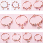 Bracelet en perles or rose pour femme, SL124 18cm, SL124 19cm, SL124 20cm, SL125 18cm, SL125 19cm, SL125 20cm, SL126 18cm, SL126 19cm, SL126 20cm, SL128 18cm, SL128 19cm, SL128 20cm, SL129 18cm, SL129 19cm, SL129 20cm, SL130 18cm, SL130 19cm, SL130 20cm