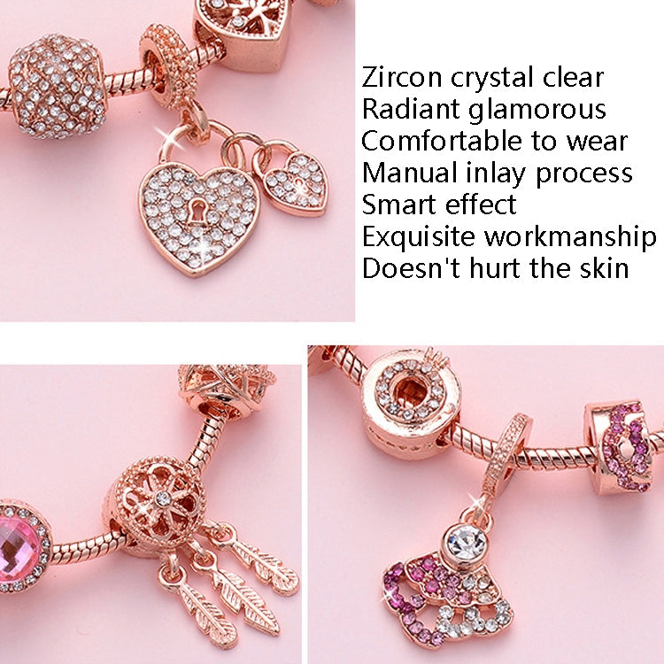 Bracelet en perles or rose pour femme, SL124 18cm, SL124 19cm, SL124 20cm, SL125 18cm, SL125 19cm, SL125 20cm, SL126 18cm, SL126 19cm, SL126 20cm, SL128 18cm, SL128 19cm, SL128 20cm, SL129 18cm, SL129 19cm, SL129 20cm, SL130 18cm, SL130 19cm, SL130 20cm