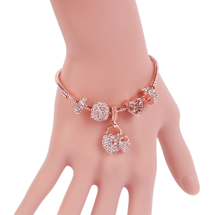 Bracelet en perles or rose pour femme, SL124 18cm, SL124 19cm, SL124 20cm, SL125 18cm, SL125 19cm, SL125 20cm, SL126 18cm, SL126 19cm, SL126 20cm, SL128 18cm, SL128 19cm, SL128 20cm, SL129 18cm, SL129 19cm, SL129 20cm, SL130 18cm, SL130 19cm, SL130 20cm
