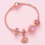 Bracelet en perles or rose pour femme, SL124 18cm, SL124 19cm, SL124 20cm, SL125 18cm, SL125 19cm, SL125 20cm, SL126 18cm, SL126 19cm, SL126 20cm, SL128 18cm, SL128 19cm, SL128 20cm, SL129 18cm, SL129 19cm, SL129 20cm, SL130 18cm, SL130 19cm, SL130 20cm