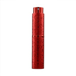 2 vaporisateurs de parfum rotatifs en métal gaufré, flacon pulvérisateur d'alcool stérilisant, 10 ml