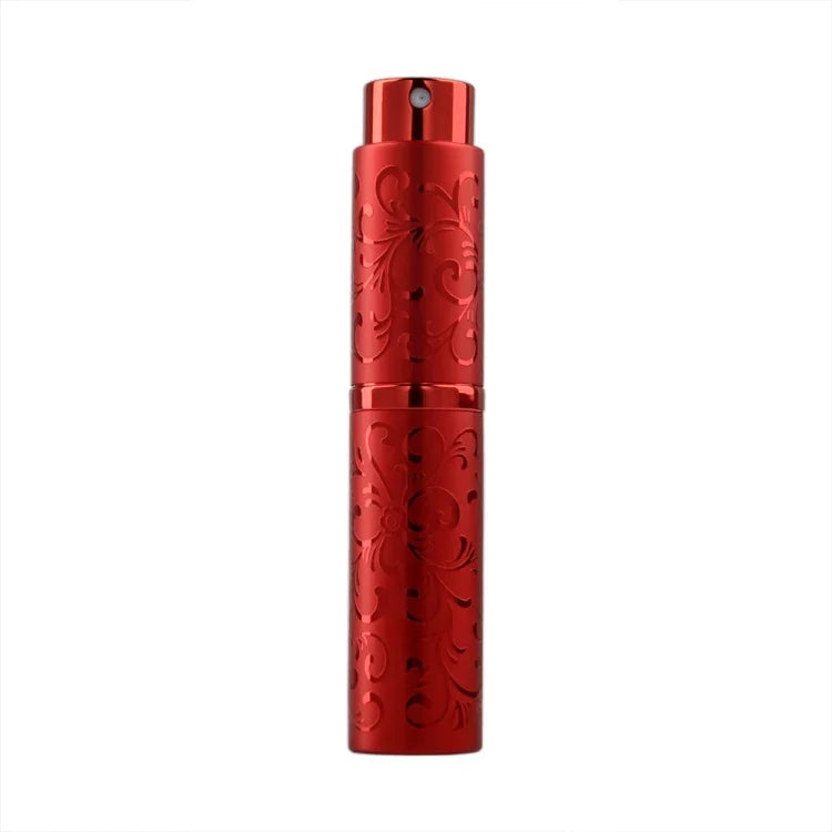 2 vaporisateurs de parfum rotatifs en métal gaufré, flacon pulvérisateur d'alcool stérilisant, 10 ml