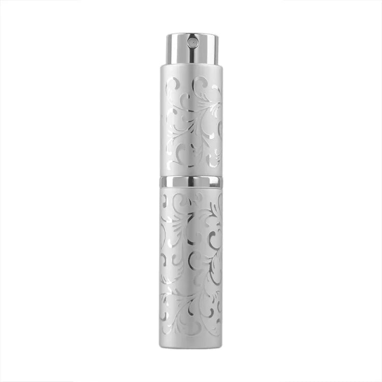 2 vaporisateurs de parfum rotatifs en métal gaufré, flacon pulvérisateur d'alcool stérilisant, 10 ml