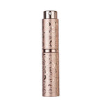 2 vaporisateurs de parfum rotatifs en métal gaufré, flacon pulvérisateur d'alcool stérilisant, 10 ml