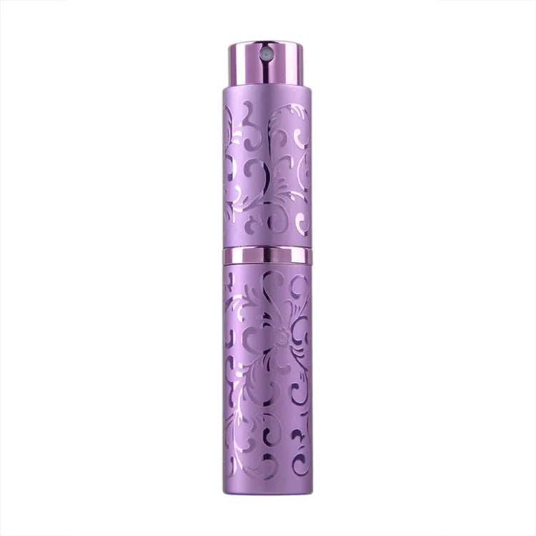2 vaporisateurs de parfum rotatifs en métal gaufré, flacon pulvérisateur d'alcool stérilisant, 10 ml