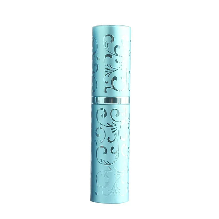 2 vaporisateurs de parfum rotatifs en métal gaufré, flacon pulvérisateur d'alcool stérilisant, 10 ml