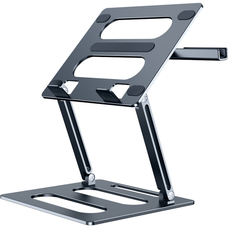 Oatsbasf Z08 Support d'ordinateur portable en métal Réglable pour bureau, Rehausseur d'ordinateur portable, Argent, Gris