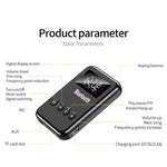Émetteur Récepteur Bluetooth 5.0 Adaptateur 2-en-1 Haut-parleur d'ordinateur Voiture FM, Noir