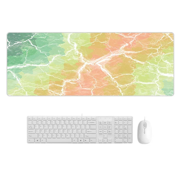 Marbling Wear-Resistant Rubber Mouse Pad, 300x700x5mm, 300x800x2mm, 300x800x3mm