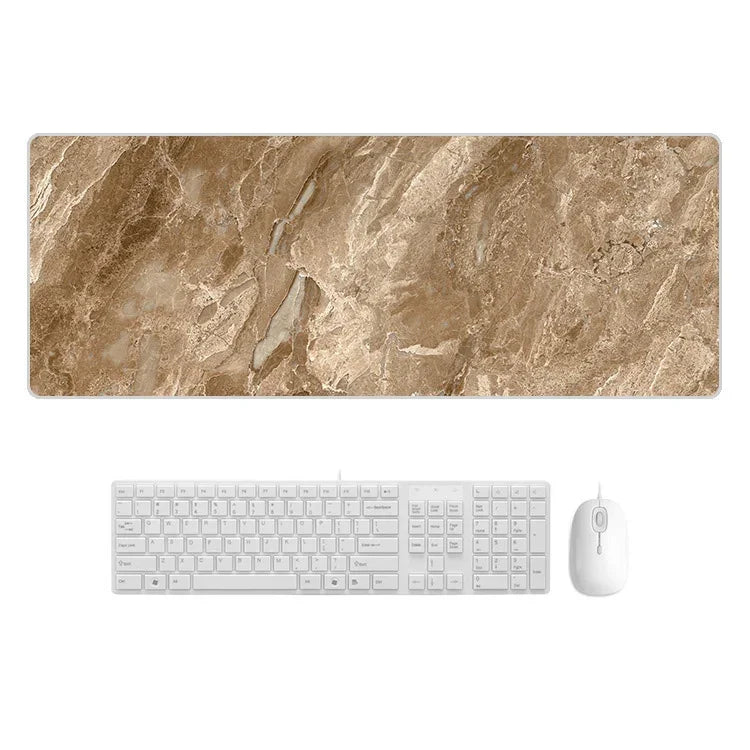 Tapis de souris en caoutchouc résistant à l'usure motif marbre, 300x800x4mm, 400x900x2mm, 400x900x3mm