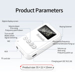 Émetteur Récepteur Bluetooth 5.0 Adaptateur 2 en 1 Haut-parleur d'ordinateur Voiture FM, Blanc