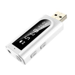 Adaptateur récepteur Bluetooth 5.0 USB pour voiture, transmetteur stéréo à double sortie audio FM + AUX, K9 Blanc