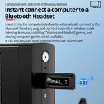 Adaptateur récepteur Bluetooth 5.0 USB pour voiture, transmetteur stéréo à double sortie audio FM + AUX, K9 Blanc