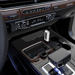 Adaptateur récepteur Bluetooth 5.0 USB pour voiture, transmetteur stéréo à double sortie audio FM + AUX, K9 Blanc