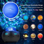DQ-M3 LED Ciel étoilé rotatif Lumière Bluetooth Musique Planètes Projecteur océan Support carte TF,Style:, USB + Bluetooth, Batterie + Bluetooth