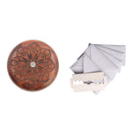 Couteau rond pour pain Baguette, couteau à pain double face en bois avec 5 lames, hêtre, poirier à fleurs, motif 1 poirier à fleurs, motif 2 poirier à fleurs, motif 3 poirier à fleurs, motif 4 poirier à fleurs, motif 5 poirier à fleurs