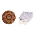 Couteau rond pour pain Baguette, couteau à pain double face en bois avec 5 lames, hêtre, poirier à fleurs, motif 1 poirier à fleurs, motif 2 poirier à fleurs, motif 3 poirier à fleurs, motif 4 poirier à fleurs, motif 5 poirier à fleurs