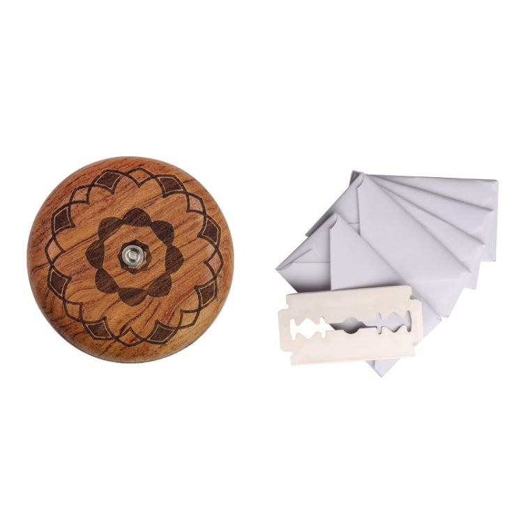 Couteau rond pour pain Baguette, couteau à pain double face en bois avec 5 lames, hêtre, poirier à fleurs, motif 1 poirier à fleurs, motif 2 poirier à fleurs, motif 3 poirier à fleurs, motif 4 poirier à fleurs, motif 5 poirier à fleurs