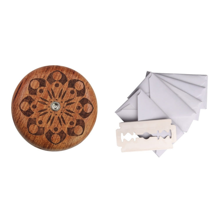 Couteau rond pour pain Baguette, couteau à pain double face en bois avec 5 lames, hêtre, poirier à fleurs, motif 1 poirier à fleurs, motif 2 poirier à fleurs, motif 3 poirier à fleurs, motif 4 poirier à fleurs, motif 5 poirier à fleurs