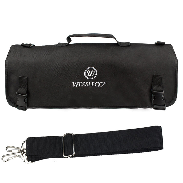 WESSLECO Sac de Rangement pour Couteaux de Chef, Sac de Transport, WESSLECO Noir