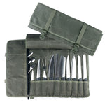 Sac de rangement pour couteaux de chef en toile cirée, Sac de rangement pour couteaux