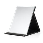 Miroir de maquillage pliable portable haute définition en cuir PU, format : M (rose), XL (noir), XL (blanc), L (noir), M (noir)