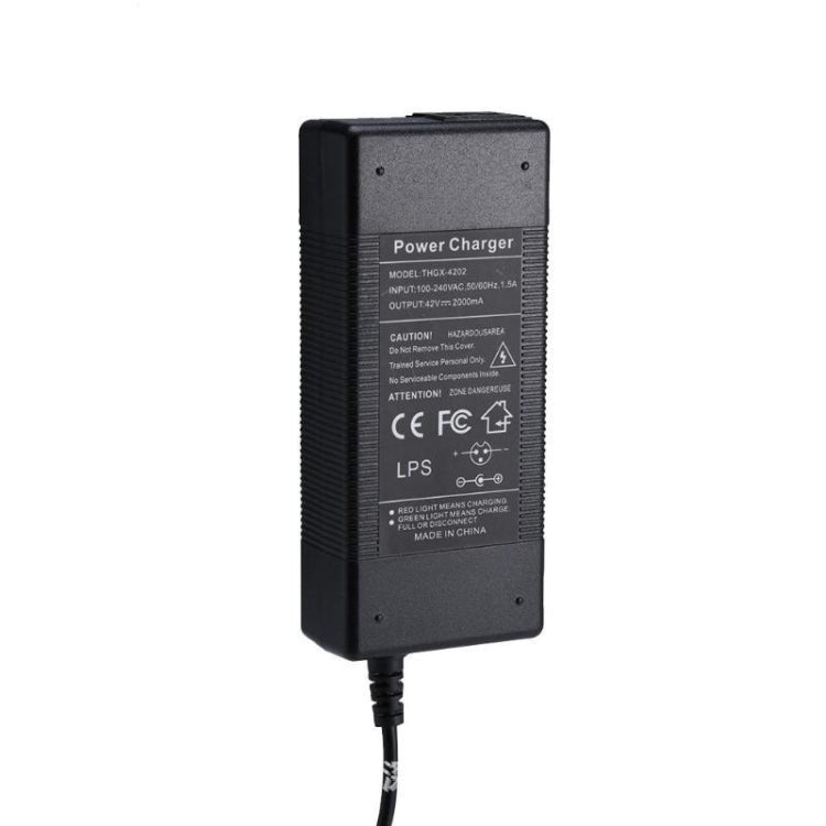 THGX-4202 42V / 2A Port de charge DC 5,5 mm Adaptateur secteur universel pour trottinette électrique Chargeur de batterie lithium pour Xiaomi Mijia M365 & Ninebot ES2 / ES4, prise EU, prise US, prise UK, prise AU