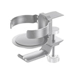 Porte-gobelet rotatif support casque support casque pour cybercafé moniteur, noir, argent clair de lune