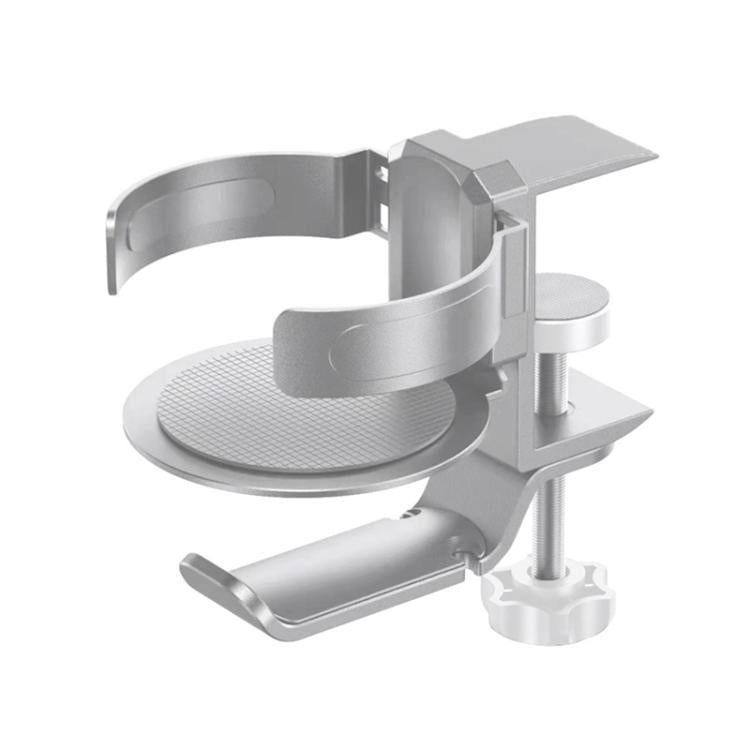 Porte-gobelet rotatif support casque support casque pour cybercafé moniteur, noir, argent clair de lune