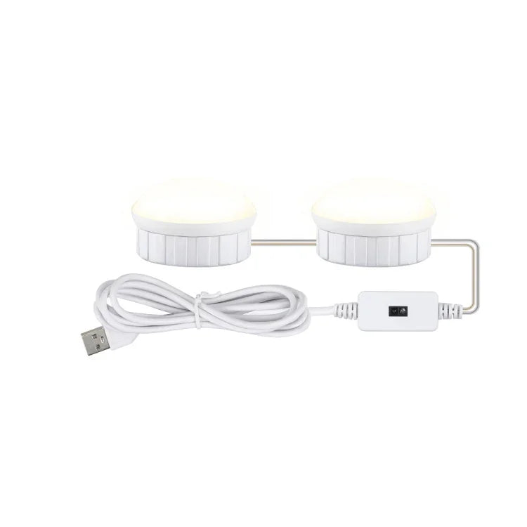 Lampe de miroir de maquillage LED, lumière d'appoint de beauté, lumière frontale de miroir à capteur de balayage manuel, 2 ampoules, 6 ampoules, 10 ampoules, 14 ampoules