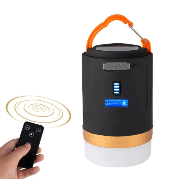 Lampe de camping télécommandée Y10, éclairage extérieur portable, lampe de tente USB, lampe de lanterne LED, YD-29 Noir