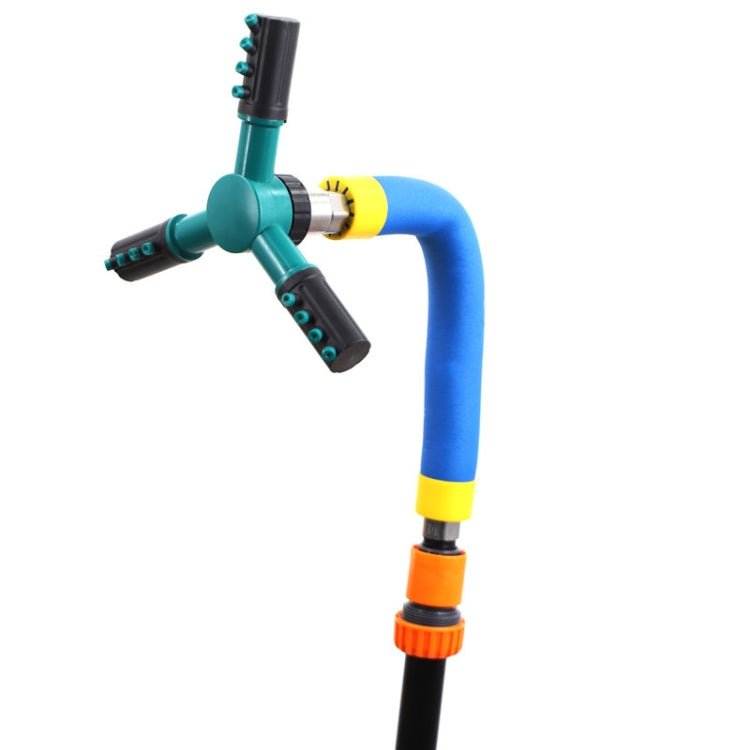 Jouet d'arrosage de jardin automatique rotatif à 360 degrés Trampoline, Taille :, Grand (Vert), Petit (Bleu)