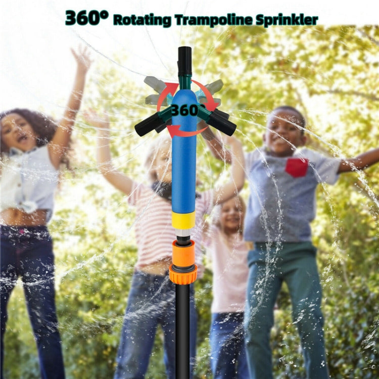 Jouet d'arrosage de jardin automatique rotatif à 360 degrés Trampoline, Taille :, Grand (Vert), Petit (Bleu)