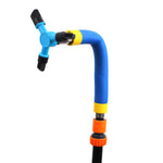 Jouet d'arrosage de jardin automatique rotatif à 360 degrés Trampoline, Taille :, Grand (Vert), Petit (Bleu)
