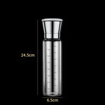 Mouli à sel et poivre en acier inoxydable 304, pour la maison, le café, bouteille à mouture manuelle, 450 ml