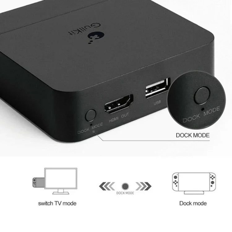 Support de station d'accueil vidéo portable Gulikit pour Nintendo Switch, support de station d'accueil vidéo