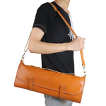 WESSLECO Sac de Rangement pour Couteaux de Chef, Sac de Rangement en Rouleau Portable, Noir Portable, WESSLECO Marron