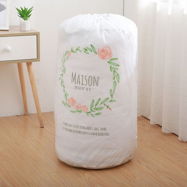 Large-capacity Household Waterproof Moisture-proof Quilt Storage Bag Packing Bag, Striped Deer, Cute Beer, Cactus, Garlands