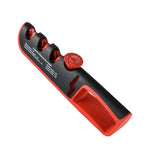 Aiguiseur de couteaux manuel réglable 4-en-1 multifonction, 4 en 1 (noir rouge), 4 en 1 (gris rouge)