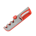 Aiguiseur de couteaux manuel réglable 4-en-1 multifonction, 4 en 1 (noir rouge), 4 en 1 (gris rouge)