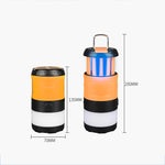 Lampe anti-moustiques électrique étanche à LED d'extérieur Lampe de camping Lampe de poche, Orange, Bleu ciel, Vert clair