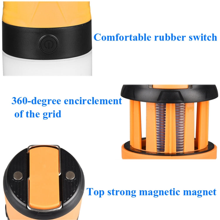 Lampe anti-moustiques électrique étanche à LED d'extérieur Lampe de camping Lampe de poche, Orange, Bleu ciel, Vert clair