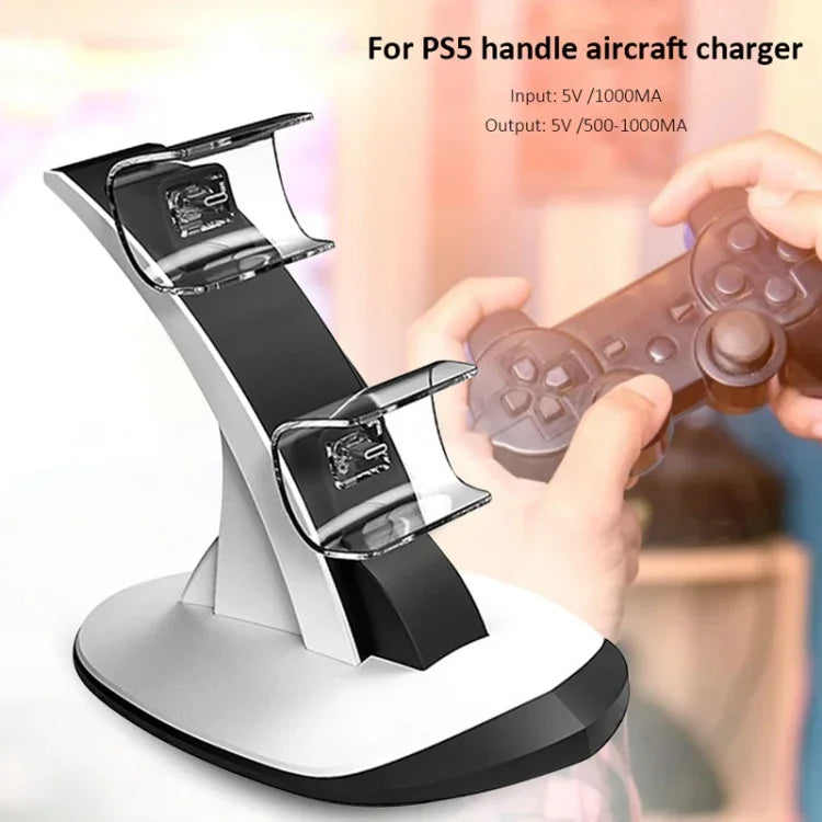 Poignée Bluetooth sans fil IPLAY HBP-314, chargeur deux places pour PS5, HBP-314